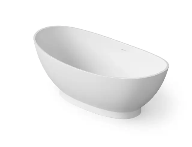 Dea Design Elegant Ванна из Solid Surface отдельностоящая 155x78 см, цвет: white DD8620 1550 18