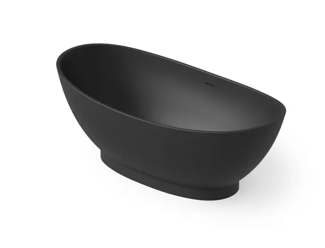 Dea Design Elegant Ванна из Solid Surface отдельностоящая 155x78 см, цвет: black DD8620 1550 16