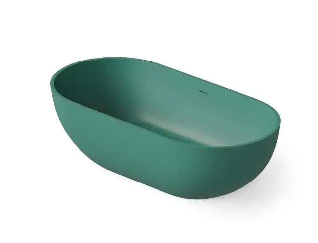 Dea Design Shadow Ванна из Solid Surface отдельностоящая 165x82 см, цвет: green DD8619 1650 10