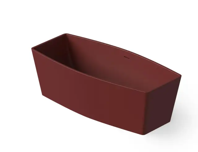 Dea Design Soul Ванна из Solid Surface отдельностоящая 170x78 см, цвет: red wine DD8618 1700 17