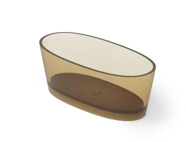 Dea Design Nature Ванна из Glasstech отдельностоящая 160x90 см, цвет: classic green DD8617 1600 R6