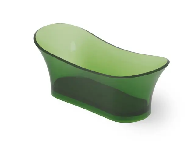 Dea Design Elegant Ванна из Glasstech отдельностоящая 175x75 см, цвет: emerald DD8614 1750 R3