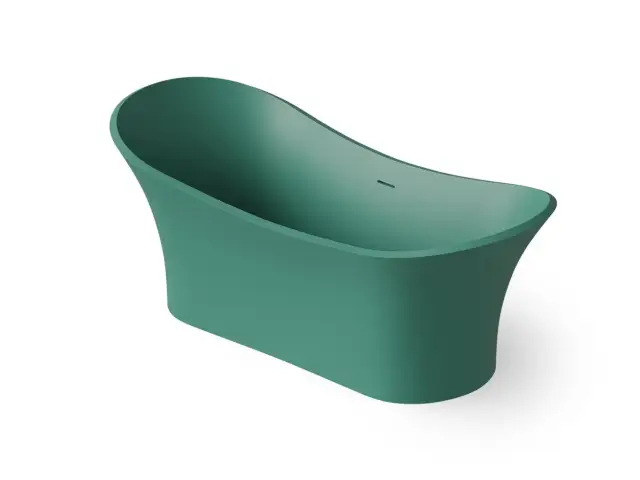Dea Design Elegant Ванна из Solid Surface отдельностоящая 175x75 см, цвет: green DD8614 1750 10
