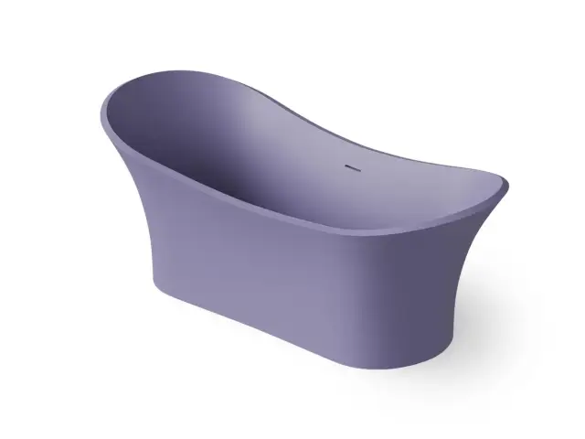 Dea Design Elegant Ванна из Solid Surface отдельностоящая 175x75 см, цвет: lilac DD8614 1750 14