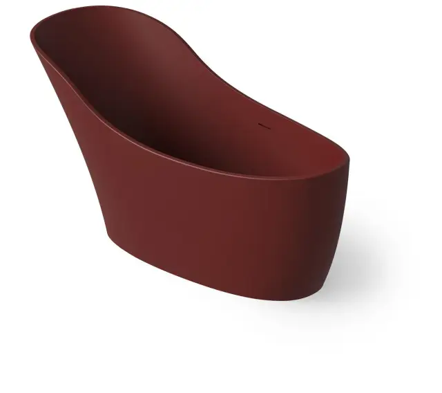 Dea Design Elegant Ванна из Solid Surface отдельностоящая 169x75 см, цвет: red wine DD8613 1690 17