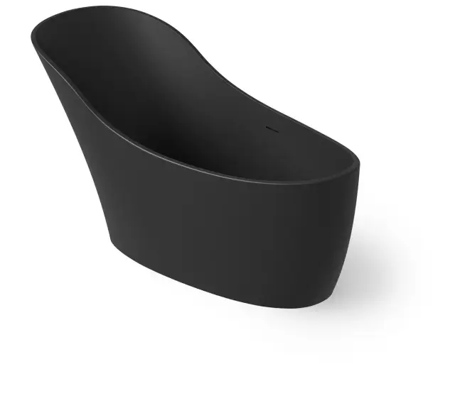 Dea Design Elegant Ванна из Solid Surface отдельностоящая 169x75 см, цвет: black DD8613 1690 16