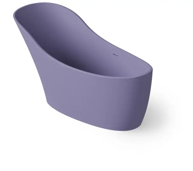 Dea Design Elegant Ванна из Solid Surface отдельностоящая 169x75 см, цвет: lilac DD8613 1690 14