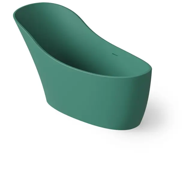 Dea Design Elegant Ванна из Solid Surface отдельностоящая 169x75 см, цвет: green DD8613 1690 10