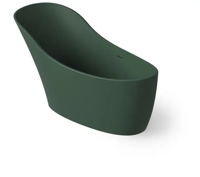 Dea Design Elegant Ванна из Solid Surface отдельностоящая 169x75 см, цвет: dark green DD8613 1690 11