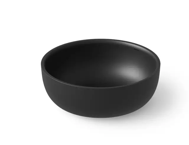 Dea Design Round Ванна из Solid Surface отдельностоящая 135x135 см, цвет: black DD8612 1350 16