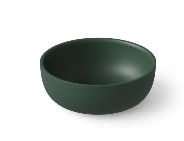Dea Design Round Ванна из Solid Surface отдельностоящая 135x135 см, цвет: dark green DD8612 1350 11