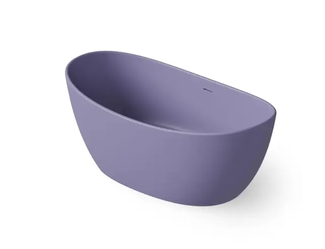 Dea Design Elegant Ванна из Solid Surface отдельностоящая 163x85 см, цвет: lilac DD8611 1630 14