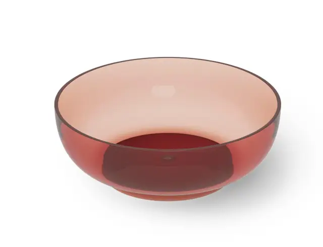 Dea Design Round Ванна из Glasstech отдельностоящая 150x150 см, цвет: pomegranate DD8610 1500 R5