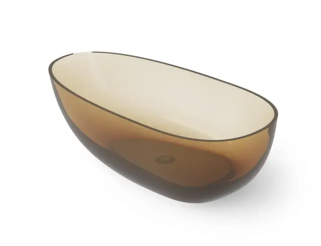 Dea Design Modern Ванна из Glasstech отдельностоящая 180x90 см, цвет: classic green DD8608 1800 R6