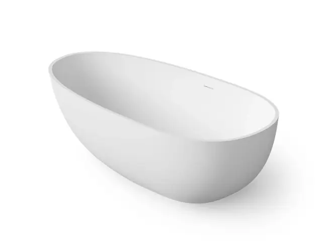 Dea Design Modern Ванна из Solid Surface отдельностоящая 160x80 см, цвет: white DD8608 1600 18