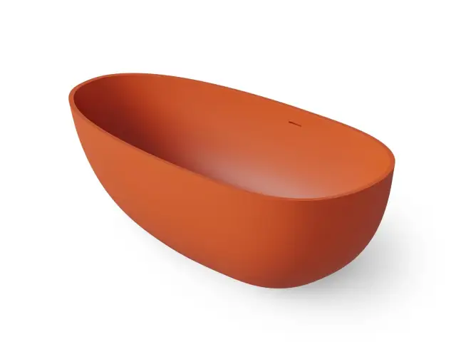Dea Design Modern Ванна из Solid Surface отдельностоящая 160x80 см, цвет: orange DD8608 1600 7