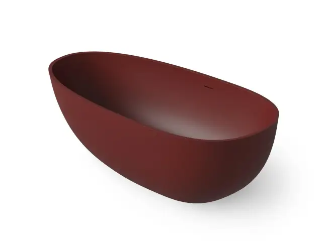 Dea Design Modern Ванна из Solid Surface отдельностоящая 150x76 см, цвет: red wine DD8608 1500 17