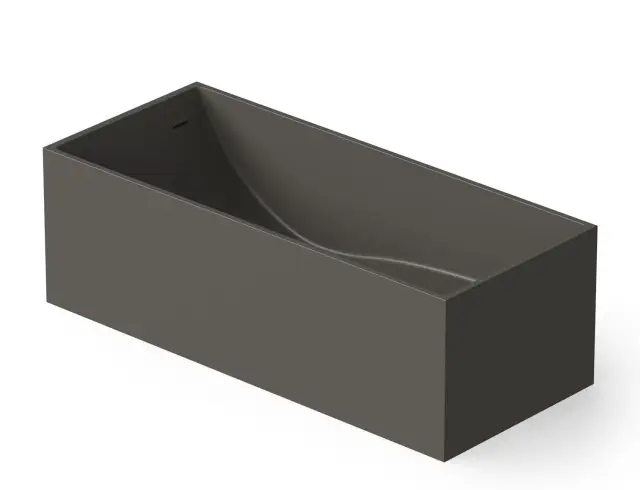 Dea Design Modern Ванна из Solid Surface отдельностоящая 180x76 см, цвет: graphite DD8607 1800 5