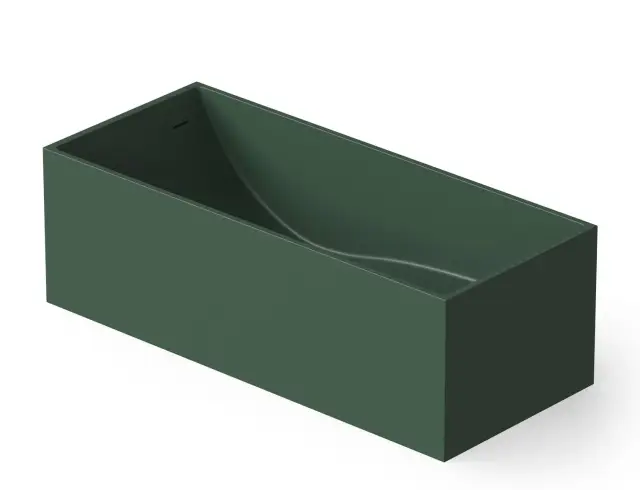 Dea Design Modern Ванна из Solid Surface отдельностоящая 180x76 см, цвет: dark green DD8607 1800 11