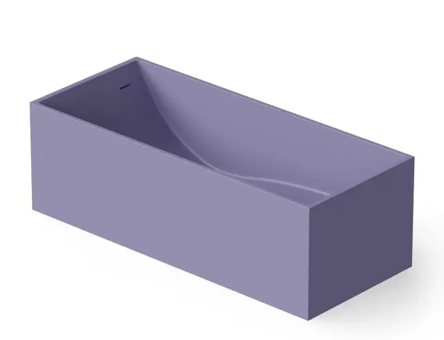 Dea Design Modern Ванна из Solid Surface отдельностоящая 170x72 см, цвет: lilac DD8607 1700 14