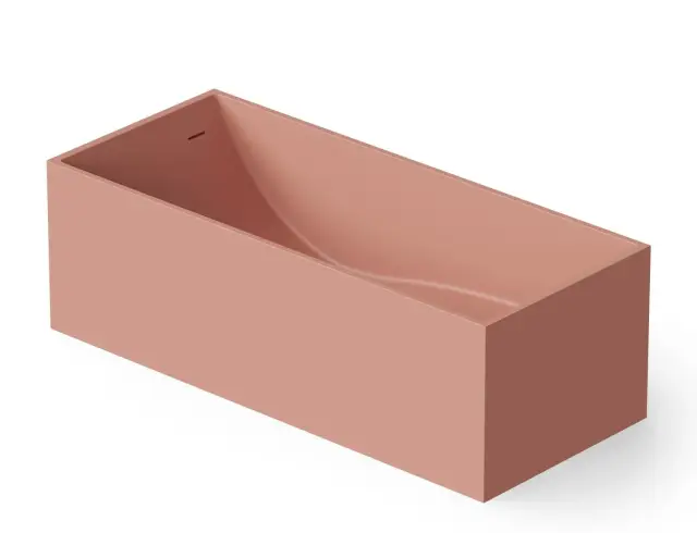 Dea Design Modern Ванна из Solid Surface отдельностоящая 158x68 см, цвет: lotus DD8607 1580 13