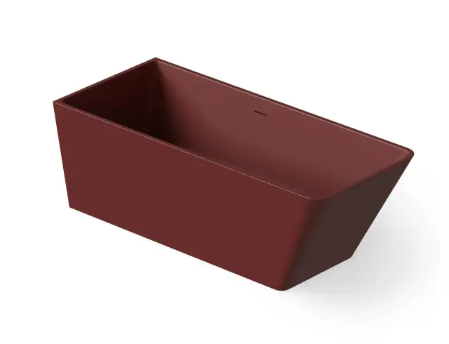 Dea Design Soul Ванна из Solid Surface отдельностоящая 170x73 см, цвет: red wine DD8605 1700 17