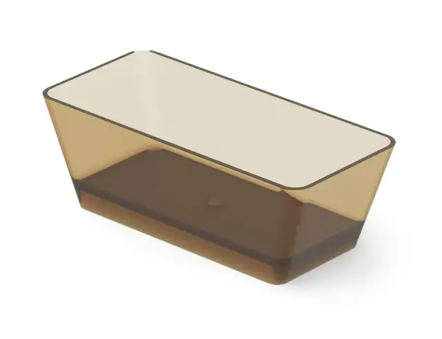 Dea Design Modern Ванна из Glasstech отдельностоящая 150x68 см, цвет: classic green DD8603 1500 R6