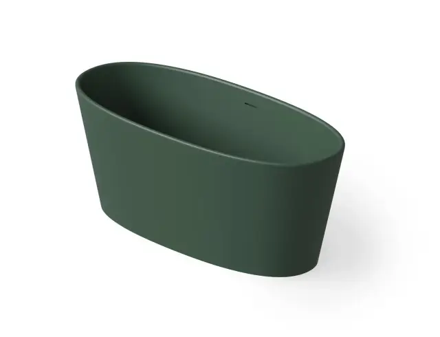 Dea Design Nature Ванна из Solid Surface отдельностоящая 158x70 см, цвет: dark green DD8602 1580 11