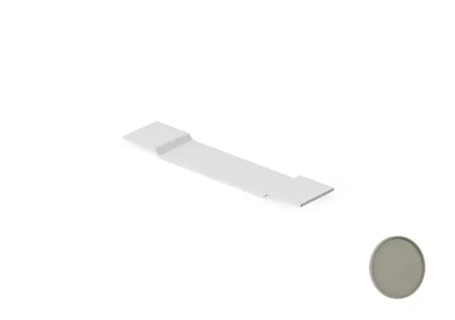 Dea Design Полка для ванны 94x20 см, Solid Surface, цвет: light grey DD3602 940 4