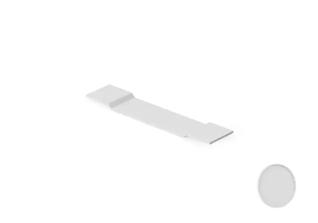 Dea Design Полка для ванны 94x20 см, Solid Surface, цвет: white DD3602 940 18