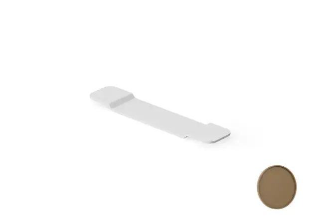 Dea Design Полка для ванны 94x20 см, Solid Surface, цвет: dark camel DD3601 940 1