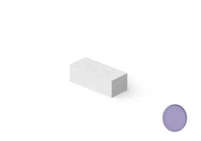 Dea Design Ступенька для ванны 60x25x20h см, Solid Surface, цвет: lilac DD3005 600 14