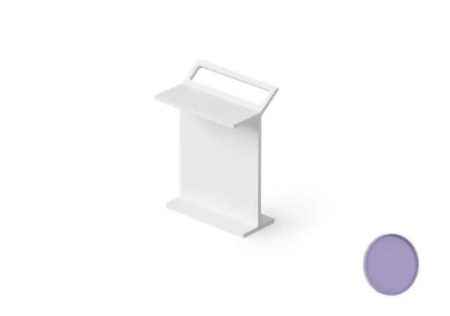 Dea Design Столик c полотенцедержателем 50x32x70h см, Solid Surface, цвет: lilac DD3004 500 14