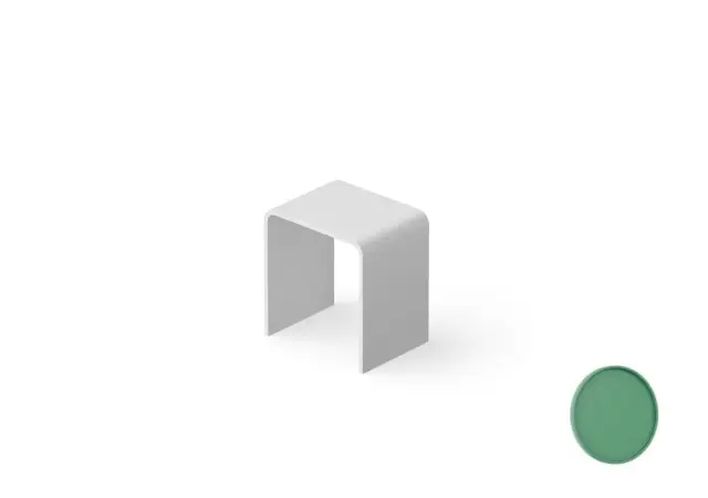 Dea Design Стульчик для ванной 40x30x43h см, Solid Surface, цвет: sage DD3002 400 9