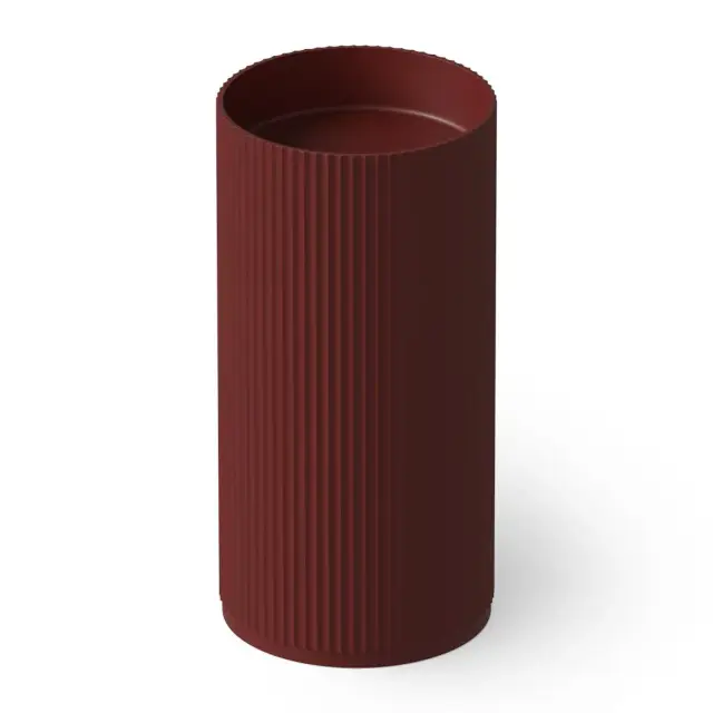 Dea Design Раковина напольная d45x90h см, Solid Surface, выпуск в пол, цвет: red wine DD2803 450 17