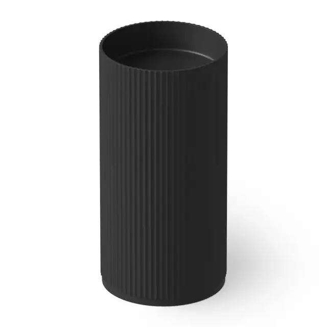 Dea Design Раковина напольная d45x90h см, Solid Surface, выпуск в пол, цвет: black DD2803 450 16