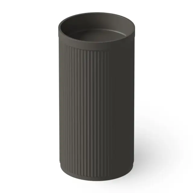 Dea Design Раковина напольная d45x90h см, Solid Surface, выпуск в пол, цвет: graphite DD2801 450 5