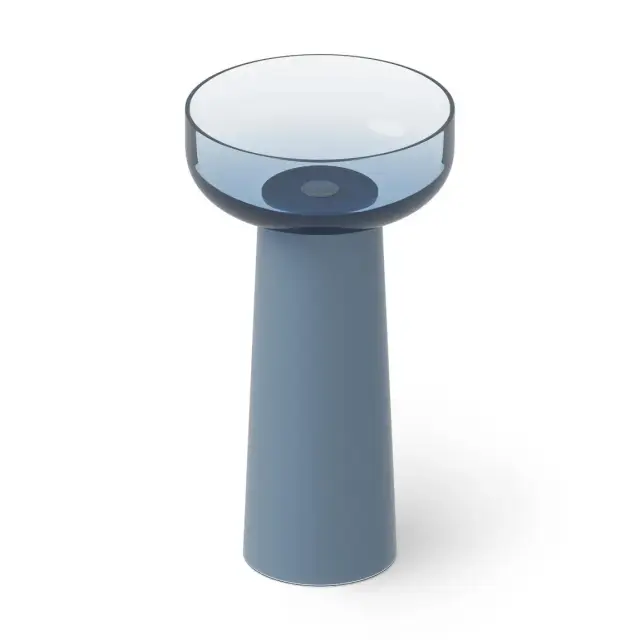 Dea Design Раковина напольная d48x88h см, Glasstech, выпуск в пол, цвет: royal blue DD2027 480 R7