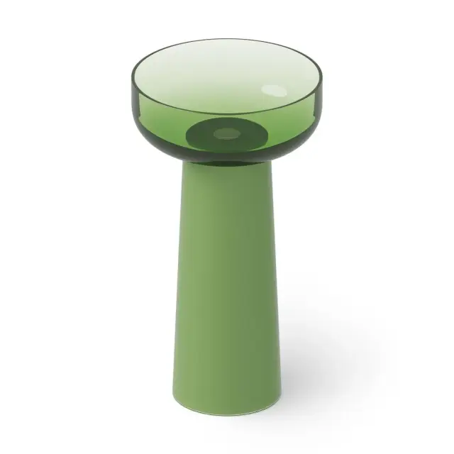 Dea Design Раковина напольная d48x88h см, Glasstech, выпуск в пол, цвет: emerald DD2027 480 R3