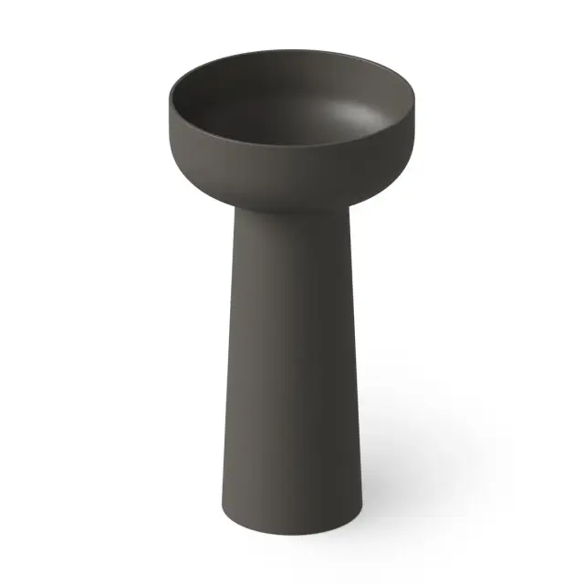 Dea Design Раковина напольная d48x88h см, Solid Surface, выпуск в пол, цвет: graphite DD2027 480 5