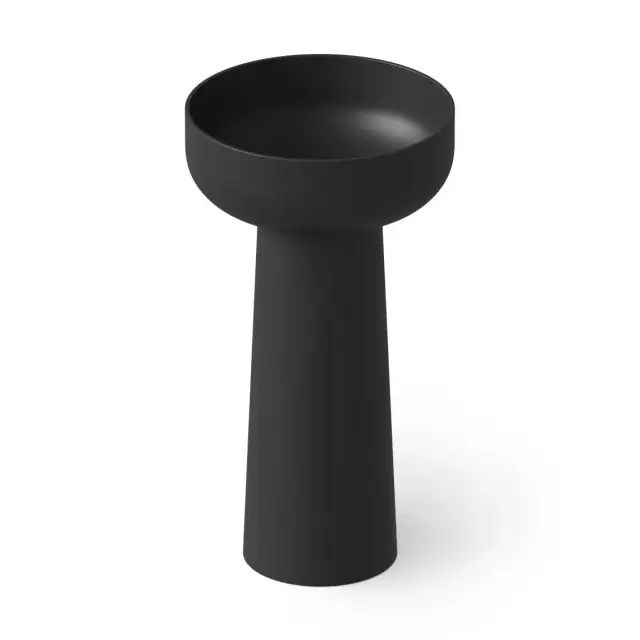 Dea Design Раковина напольная d48x88h см, Solid Surface, выпуск в пол, цвет: black DD2027 480 16