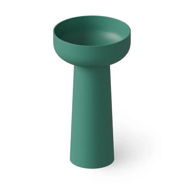 Dea Design Раковина напольная d48x88h см, Solid Surface, выпуск в пол, цвет: green DD2027 480 10