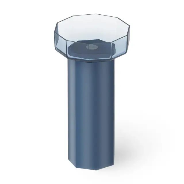 Dea Design Раковина напольная 48x45,6x90h см, Glasstech, выпуск в пол, цвет: royal blue DD2025 480 R7