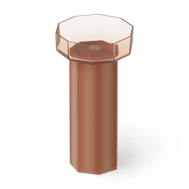 Dea Design Раковина напольная 48x45,6x90h см, Glasstech, выпуск в пол, цвет: brown copper DD2025 480 R9