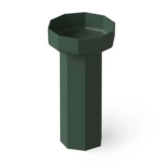 Dea Design Раковина напольная 48x45,6x90h см, Solid Surface, выпуск в пол, цвет: dark green DD2025 480 11