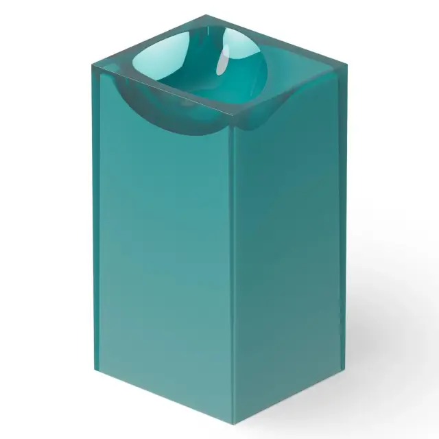 Dea Design Раковина напольная 50x46x88h см, Glasstech, выпуск в пол, цвет: lake water blue DD2024 495 R8