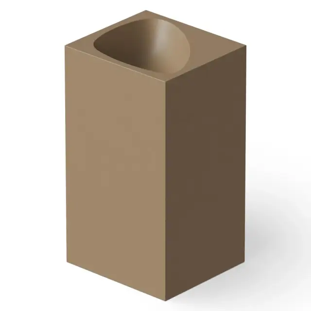 Dea Design Раковина напольная 49,5x45,5x88h см, Solid Surface, выпуск в пол, цвет: light camel DD2024 495 2