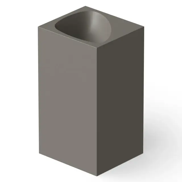 Dea Design Раковина напольная 49,5x45,5x88h см, Solid Surface, выпуск в пол, цвет: grey DD2024 495 3