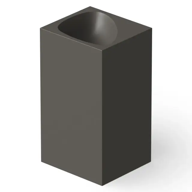 Dea Design Раковина напольная 49,5x45,5x88h см, Solid Surface, выпуск в пол, цвет: graphite DD2024 495 5
