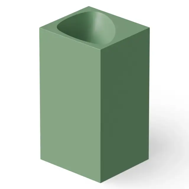 Dea Design Раковина напольная 49,5x45,5x88h см, Solid Surface, выпуск в пол, цвет: mint DD2024 495 12